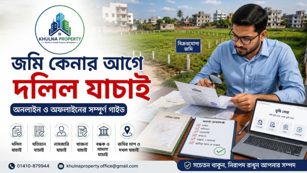 জমি কেনার আগে দলিল, খতিয়ান ও জমির মালিকানা যাচাই