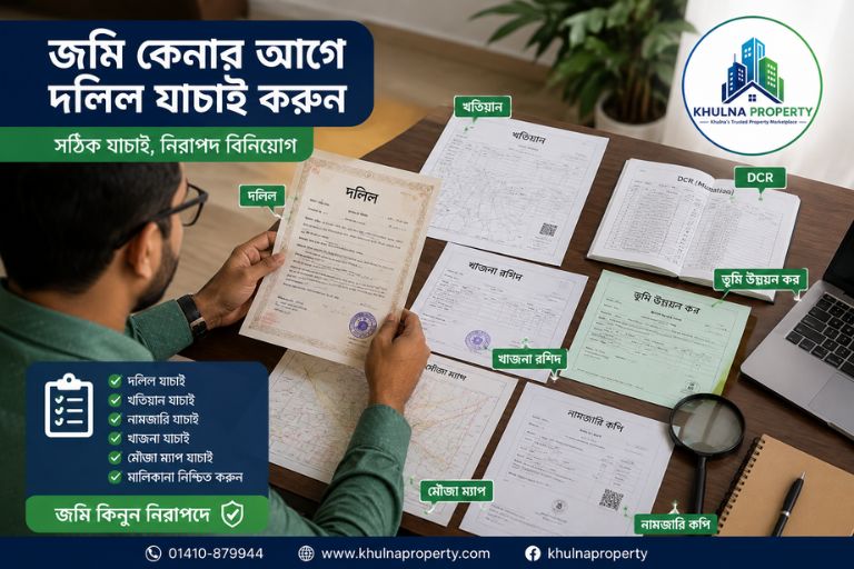 জমি কেনার আগে দলিল ও খতিয়ান যাচাইয়ের প্রয়োজনীয় কাগজপত্র