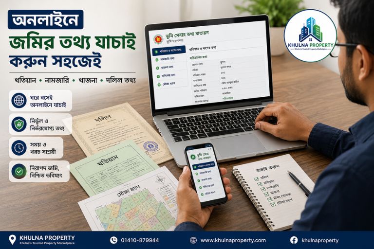 অনলাইনে খতিয়ান নামজারি ও ভূমি উন্নয়ন কর যাচাই