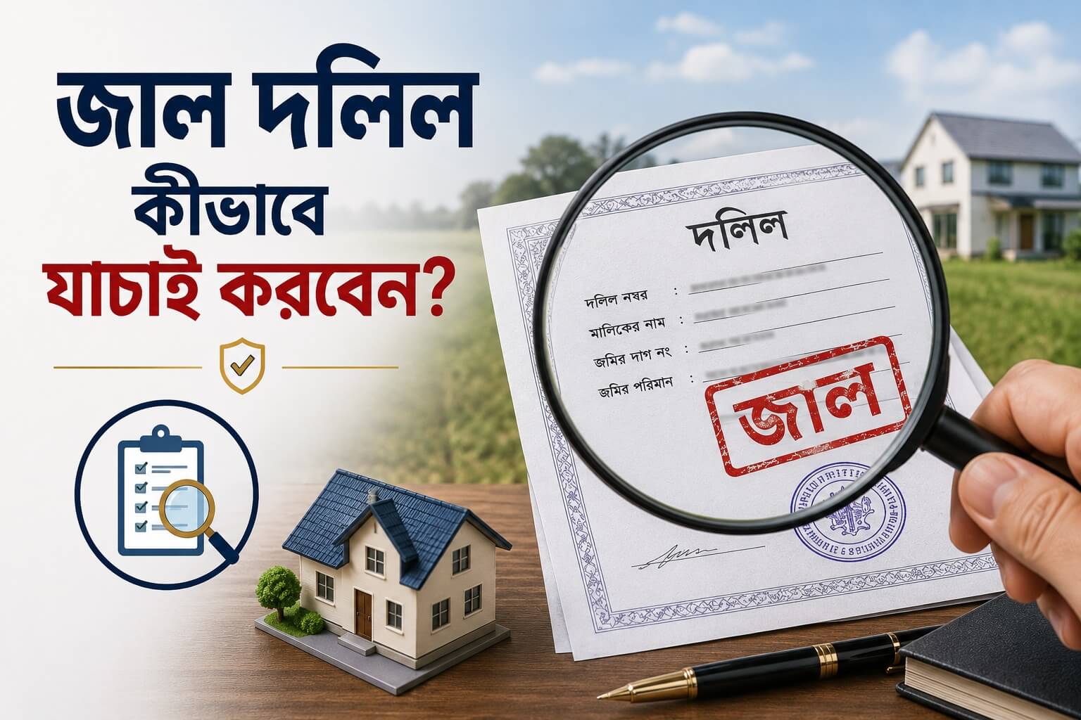 জাল দলিল কীভাবে যাচাই করবেন?